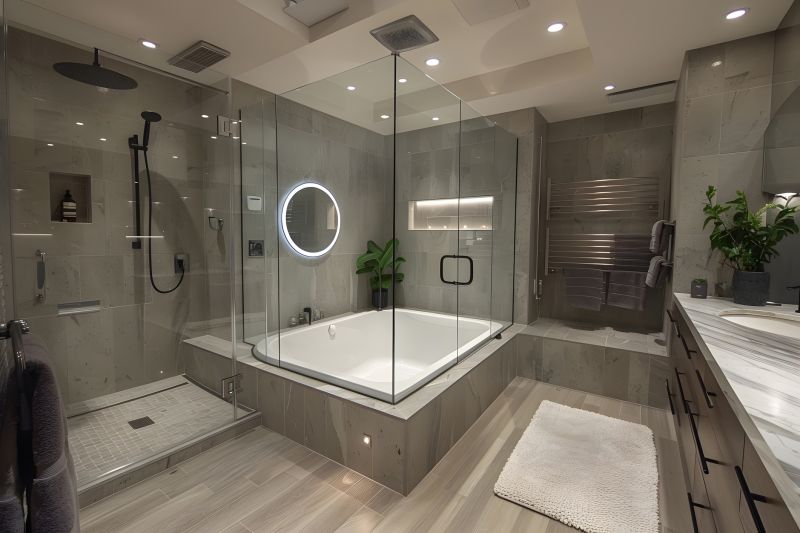 Custom Shower and Tub Area