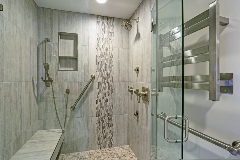 Modern Shower with Multiple Spray Heads